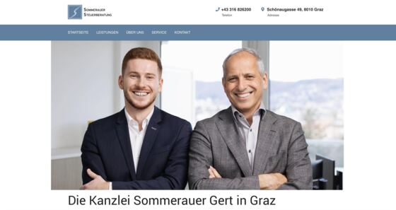 Website Sommerauer Steuerberatung